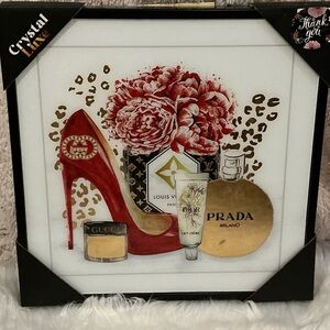 Gucci Red Louis Vuitton Prada Dior picture art home decor NWT